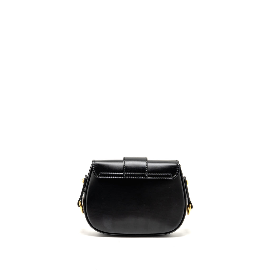 DIOR D-FENCE SADDLE BAG CALFSKIN BLACK GHW