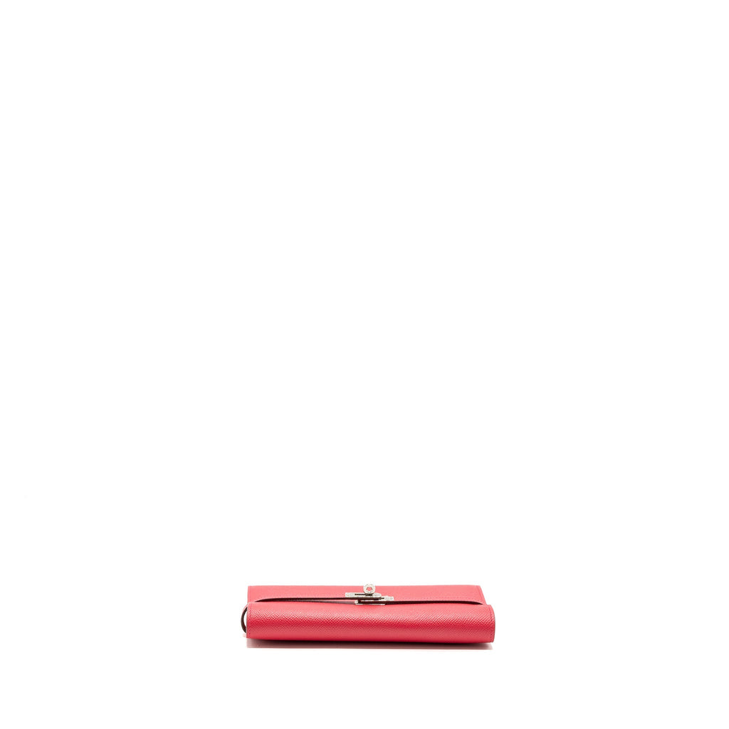 HERMES KELLY LONG WALLET EPSOM ROSE EXTREME SHW