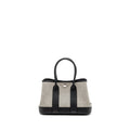 HERMES NEO GARDEN PARTY 23 NEGONDA / CANVAS ECRU / BLACK SHW