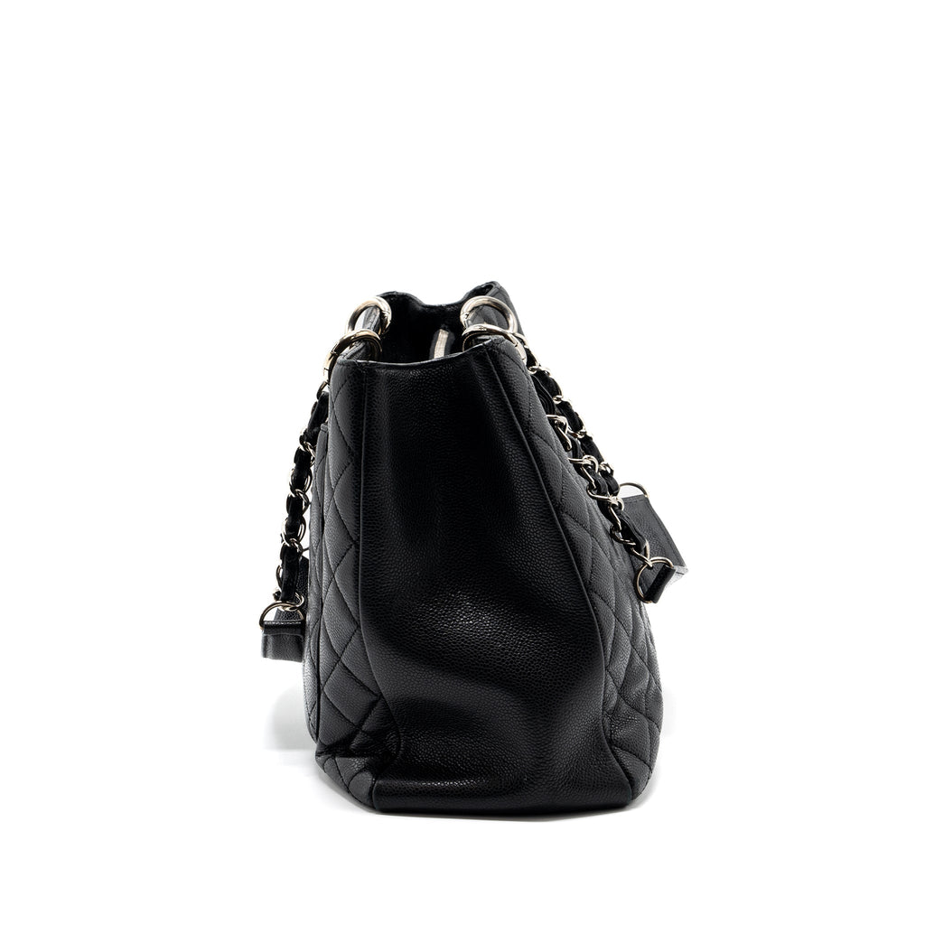 CHANEL GRAND SHOPPING TOTE XL CAVIAR BLACK SHW