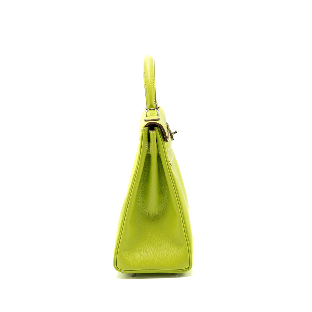HERMES KELLY 32 EPSOM KIWI/OLIVE GREEN SHW