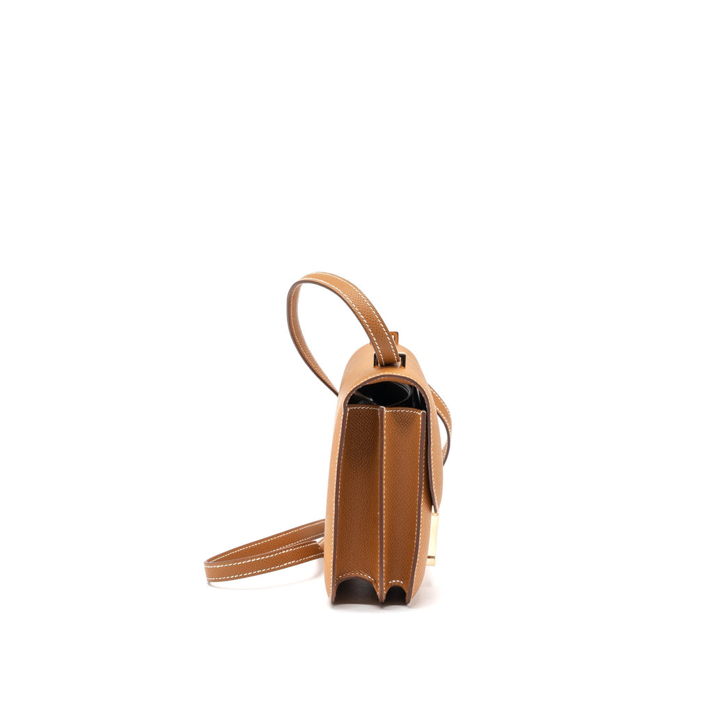 HERMES CONSTANCE MINI EPSOM GOLD RGHW
