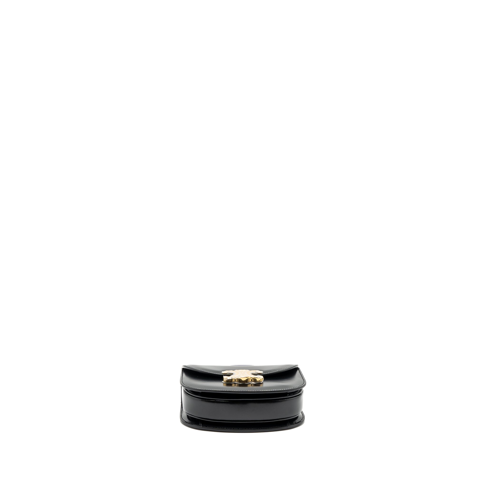 CELINE MINI BESACE SHINY CALFSKIN BLACK GHW