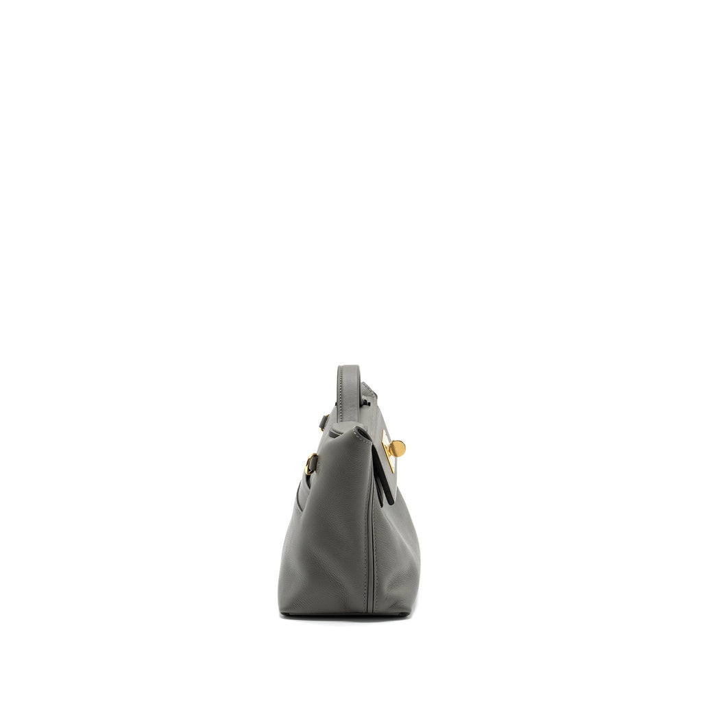 HERMES MINI 24/24 2424-21 BAG EVERCOLOR / SWIFT GRIS MEYER GHW