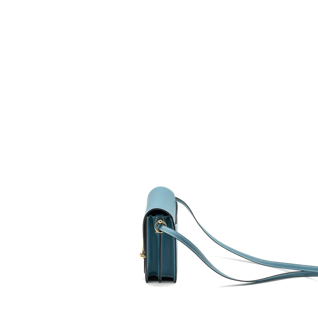 HERMES MINI ROULIS EVERCOLOR NEW BLEU JEAN LGHW