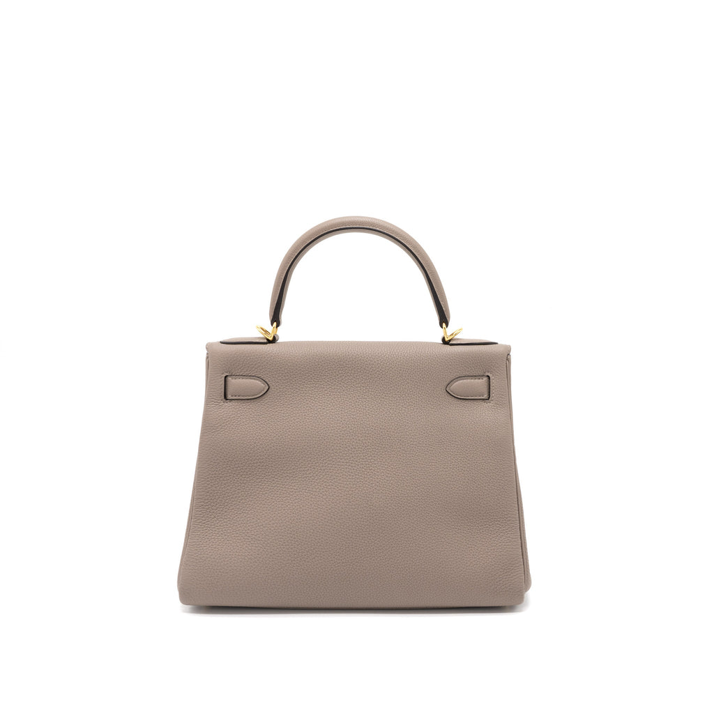 HERMES KELLY 28 TOGO M8 GRIS ASPHALTE GHW
