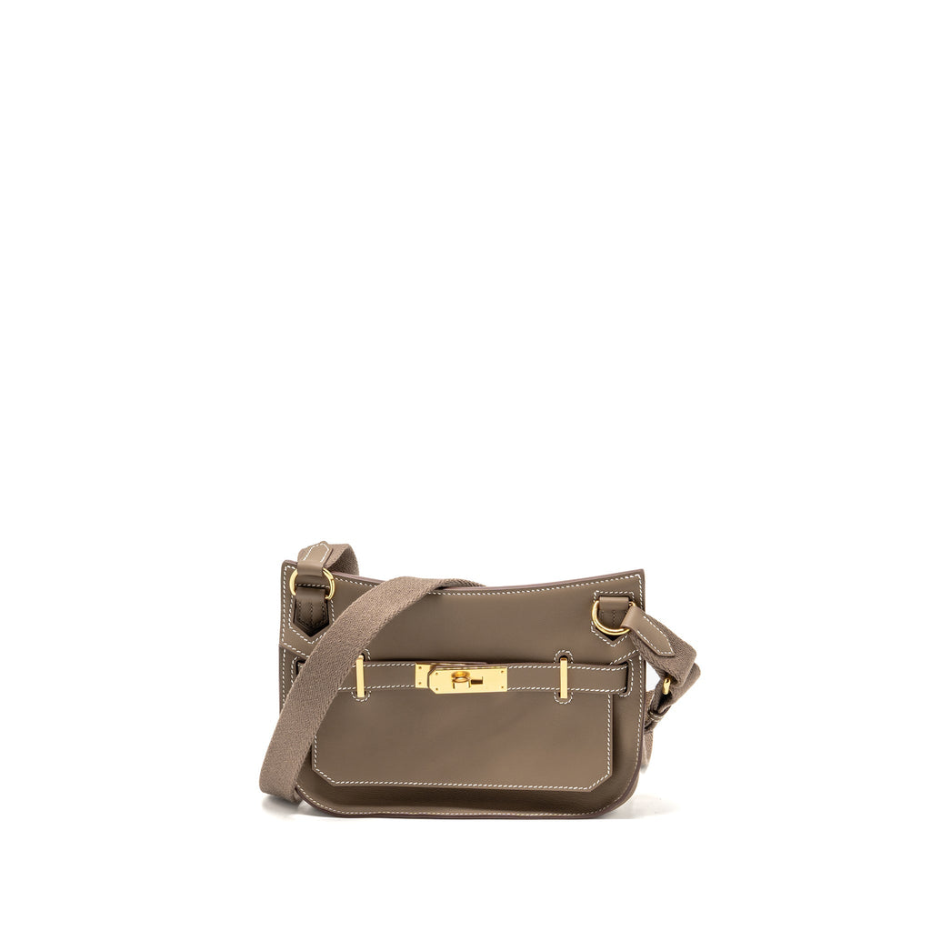 HERMES MINI JYPSIERE SWIFT ETOUPE GHW