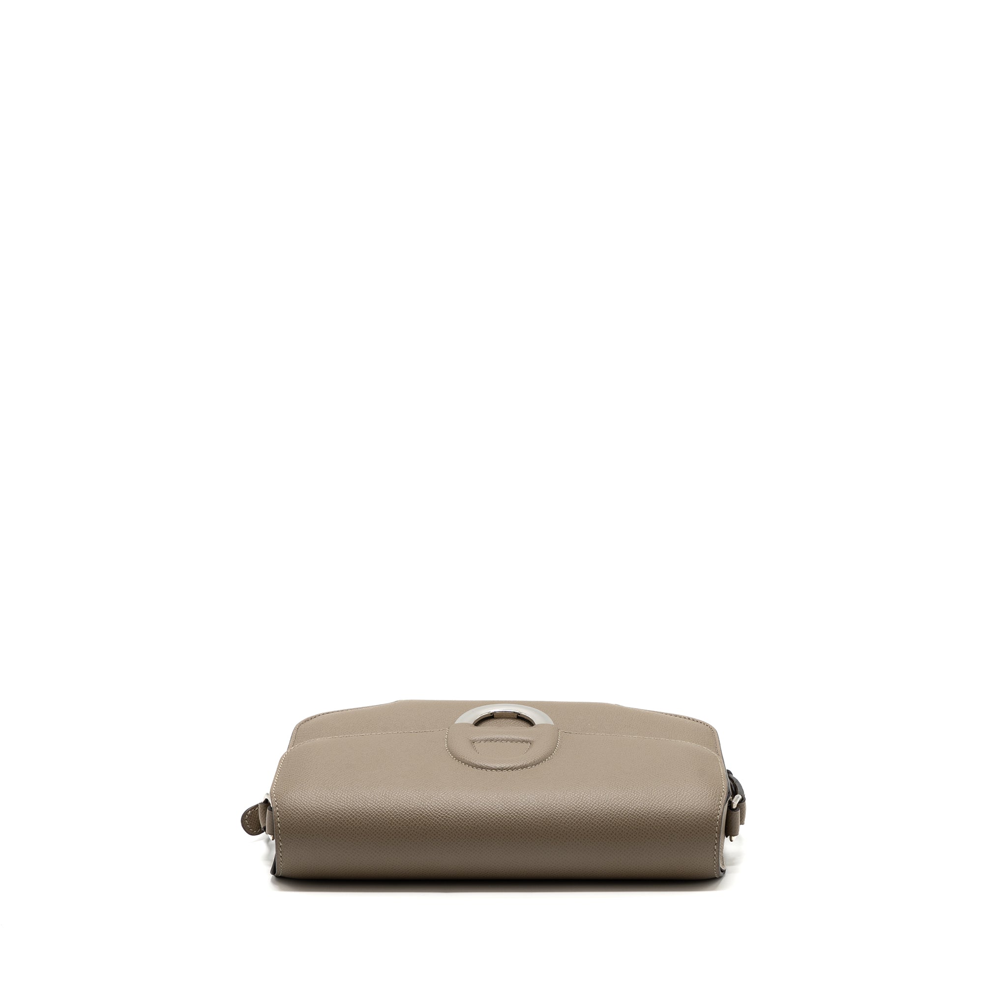 HERMES CHERCHE-MIDI SHOULDER BAG EPSON GRIS ASPHALTE  SHW