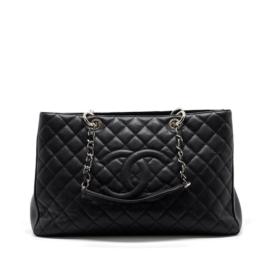CHANEL GRAND SHOPPING TOTE XL CAVIAR BLACK SHW