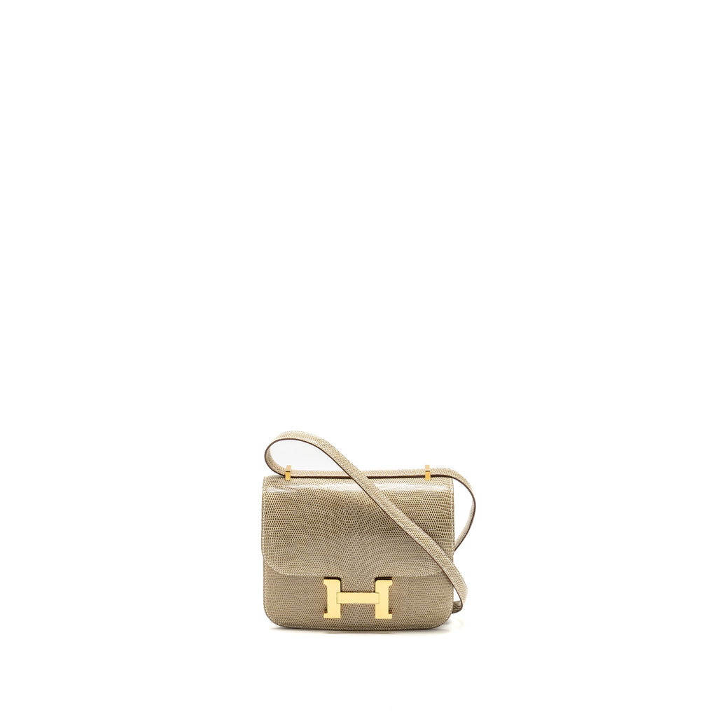HERMES MINI CONSTANCE LIZARD NILOTICUS FICELLE GHW