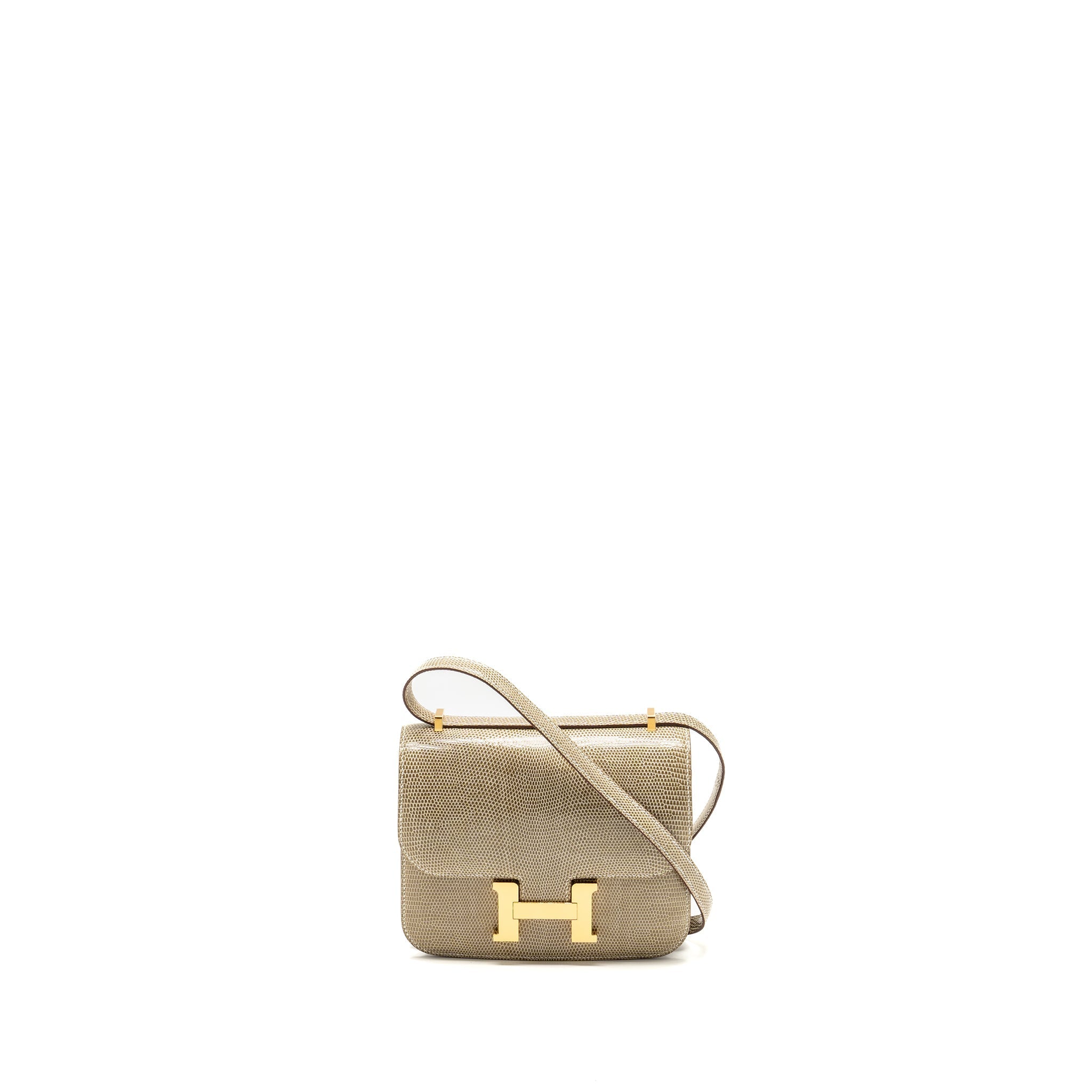 HERMES MINI CONSTANCE LIZARD NILOTICUS FICELLE GHW