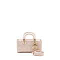DIOR SMALL LADY D-JOY BAG CANNAGE LAMBSKIN POWDER PINK LGHW