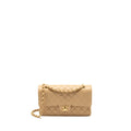 CHANEL MEDIUM CLASSIC DOUBLE FLAP BAG CAVIAR BEIGE GHW (MICROCHIP)