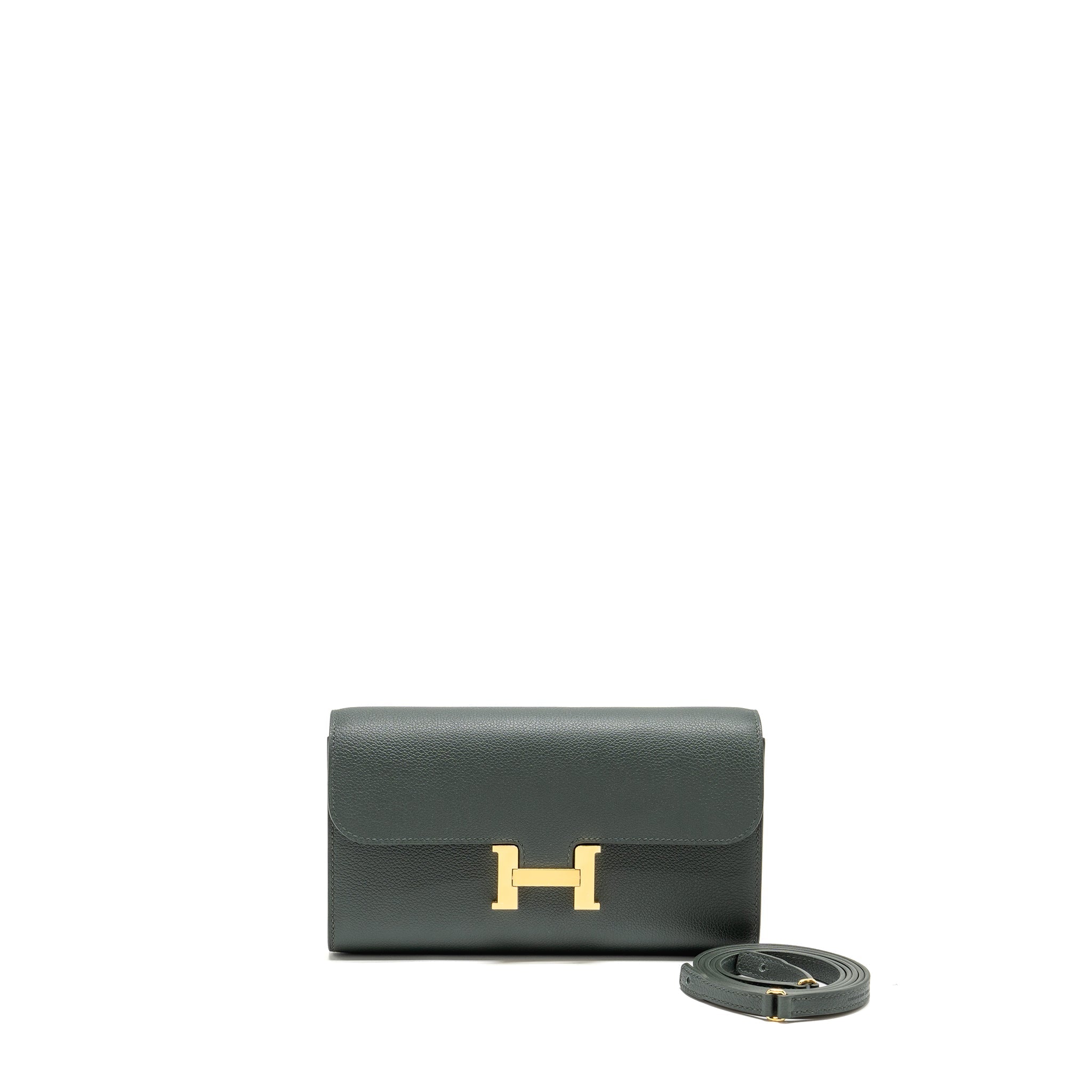 HERMES CONSTANCE TO GO EVERCOLOR VERT MANGROVE GHW