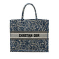 DIOR LARGE BOOK TOTE LIMITED PRINT CANVAS BLUE/ GREY/ MULTICOLOUR