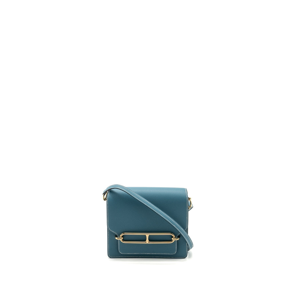 HERMES MINI ROULIS EVERCOLOR NEW BLEU JEAN LGHW
