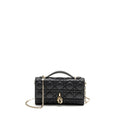 DIOR MY DIOR MINI BAG CANNAGE LAMBSKIN BLACK LGHW
