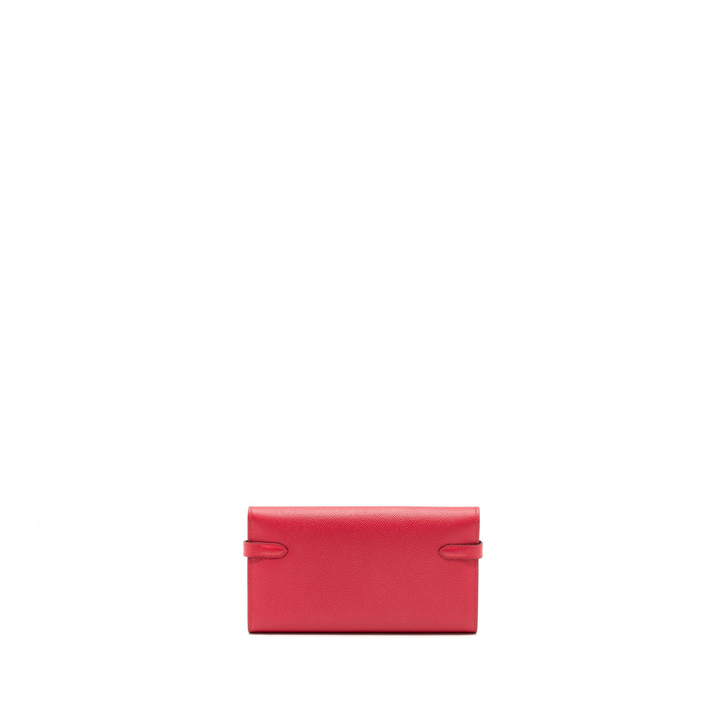 HERMES KELLY LONG WALLET EPSOM ROSE EXTREME SHW