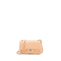 CHANEL MINI RECTANGULAR FLAP BAG LAMBSKIN PINK SHW