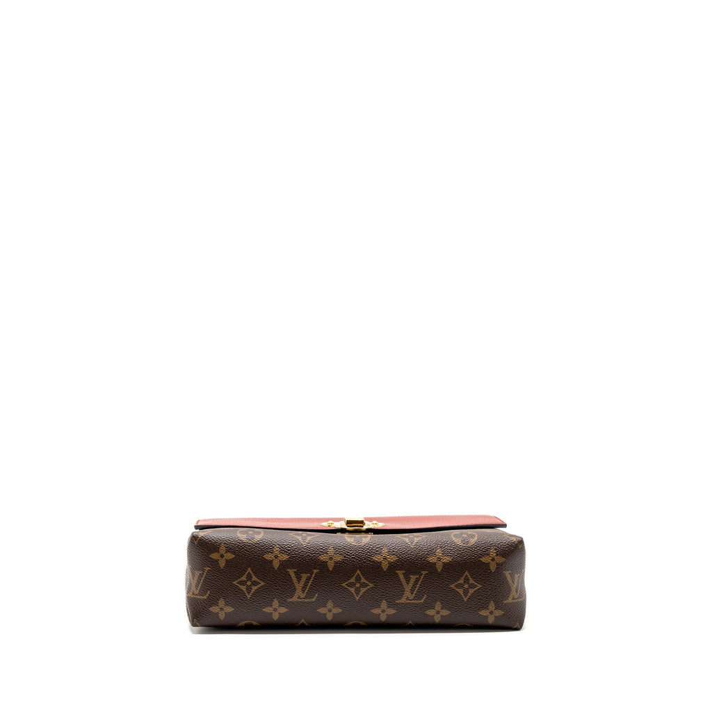 LOUIS VUITTON PALLAS CHAIN BAG MONOGRAM CANVAS/ LEATHER CERISE GHW