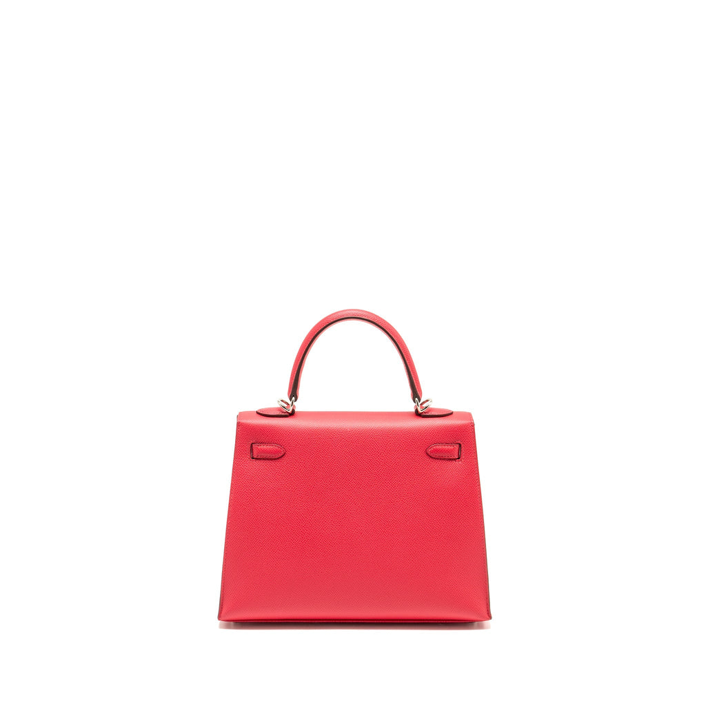 HERMES KELLY 25 SELLIER EPSOM ROSE EXTREME SHW