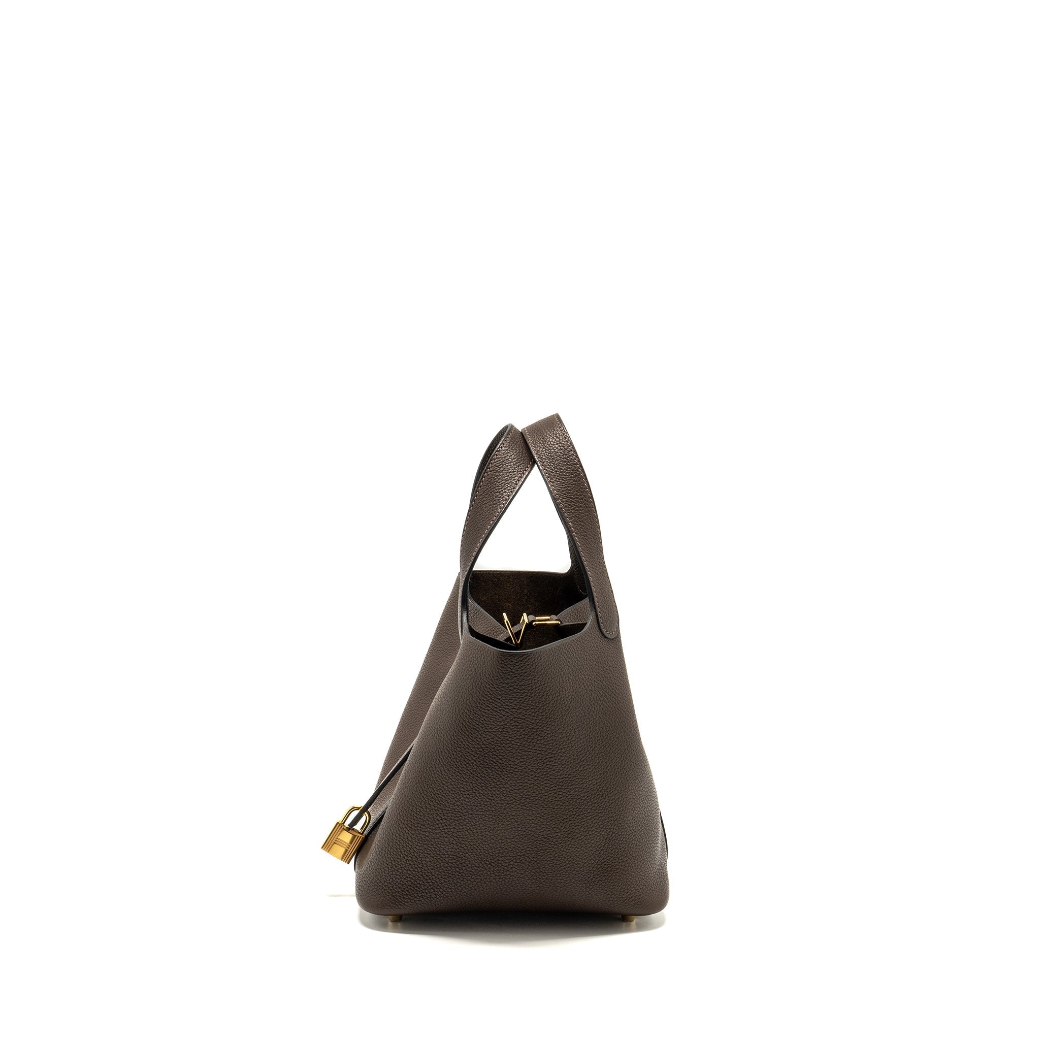 HERMES PICOTIN 18 LOCK BAG BARENIA FAUBOURG EBENE GHW