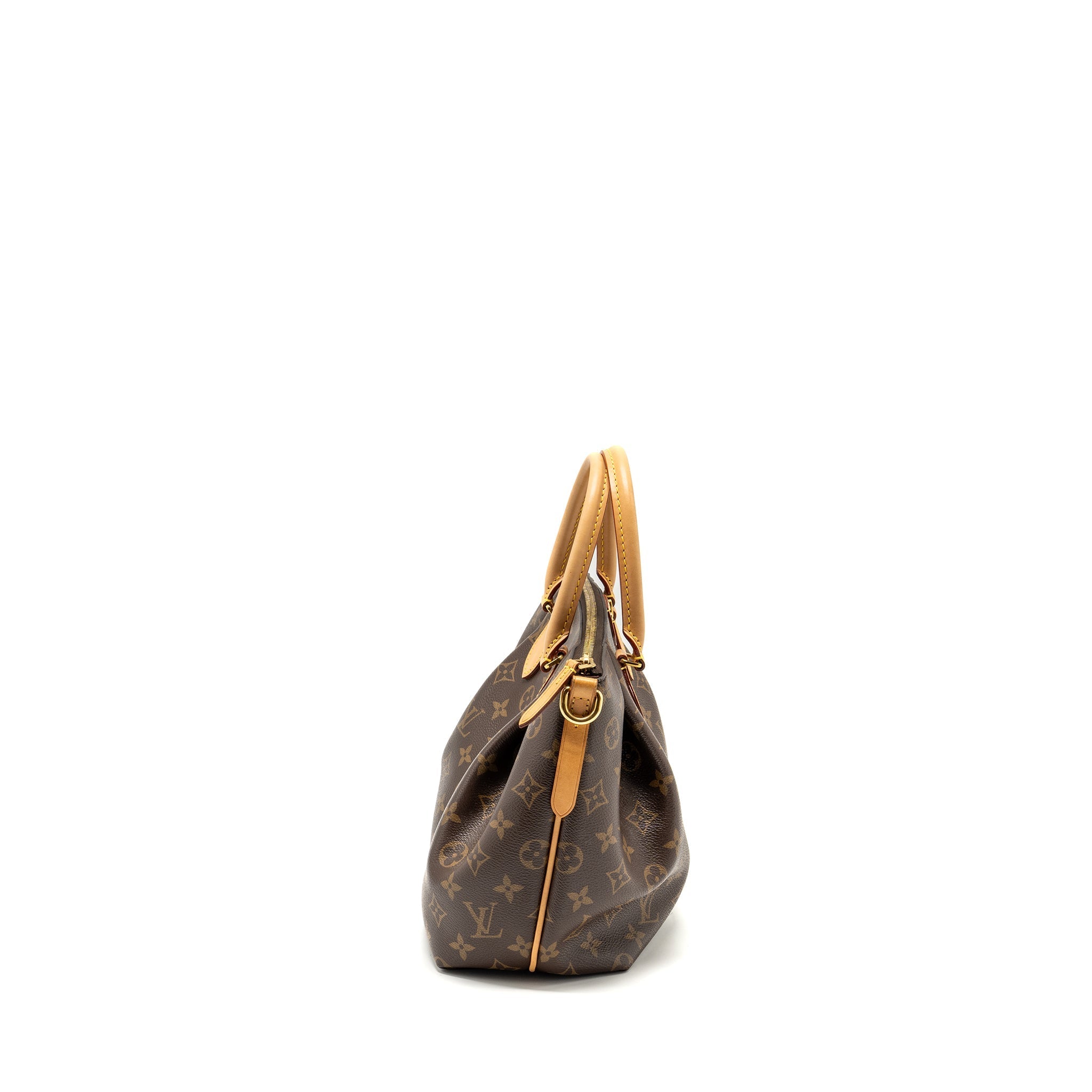 LOUIS VUITTON TURENNE PM BAG MONOGRAM CANVAS BROWN GHW