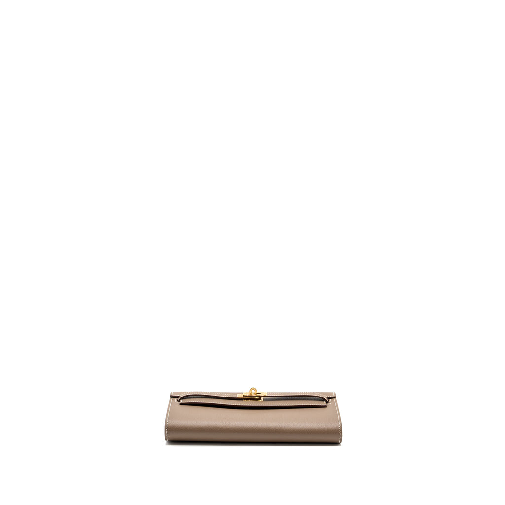 HERMES KELLY TO GO EVERCOLOR ETOUPE GHW