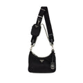 PRADA RE-EDITION 2005 SAFFIANO RE-NYLON BAG BLACK SHW