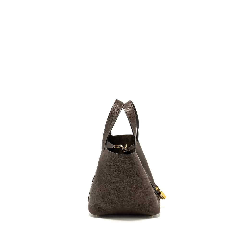 HERMES PICOTIN 18 LOCK BAG BARENIA FAUBOURG EBENE GHW