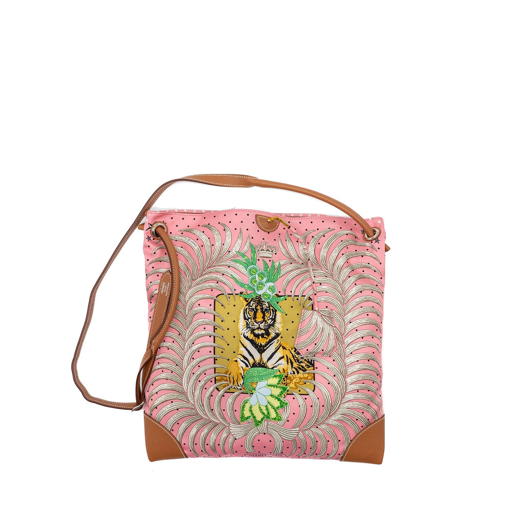HERMES SILKCITY SHOULDER BAG MULTICOLOUR GOLD SHW