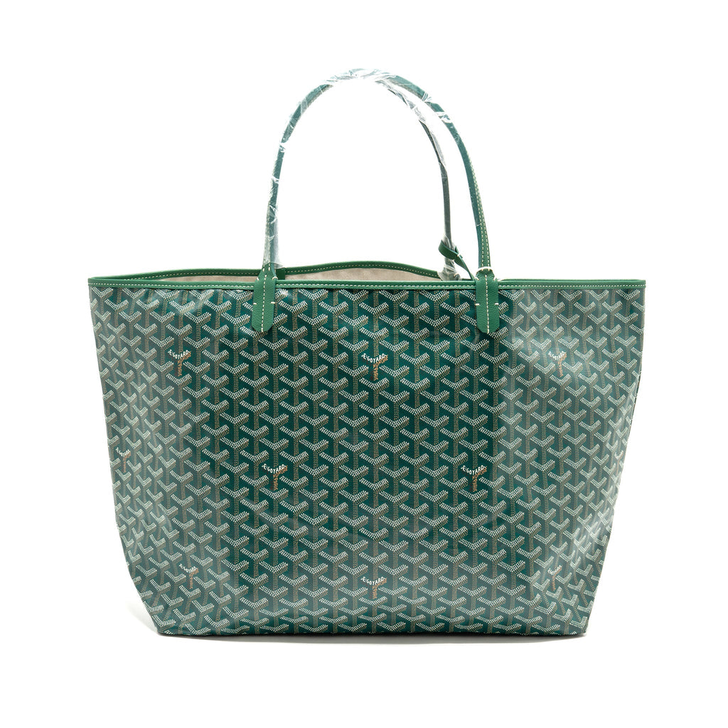 GOYARD SAINT LOUIS GM TOTE GOYARDINE CANVAS GREEN SHW