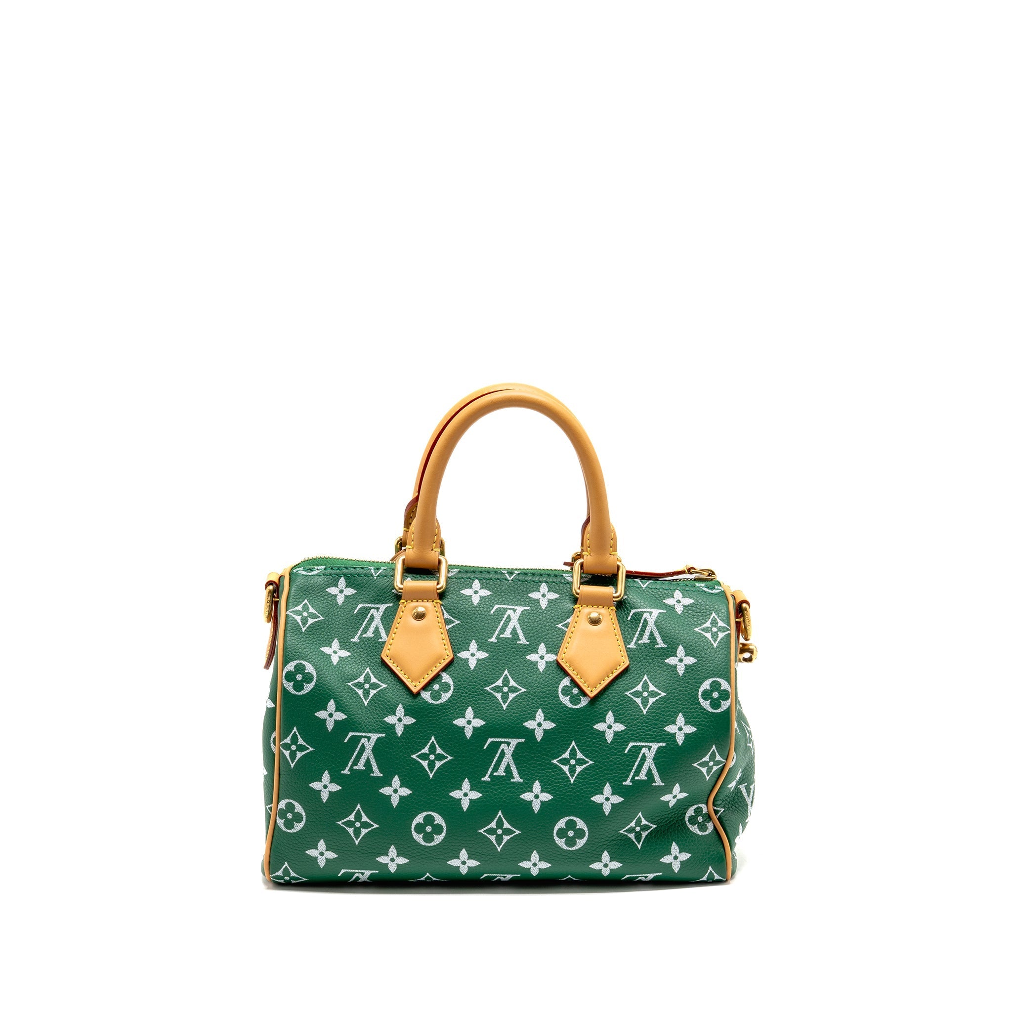 LOUIS VUITTON SPEEDY P9 BANDOULIERE 25 SOFT CALFSKIN GREEN GHW