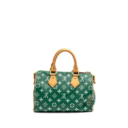 LOUIS VUITTON SPEEDY P9 BANDOULIERE 25 SOFT CALFSKIN GREEN GHW