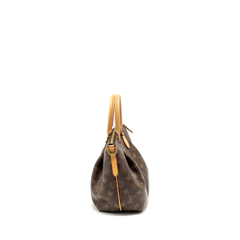 LOUIS VUITTON TURENNE PM BAG MONOGRAM CANVAS BROWN GHW
