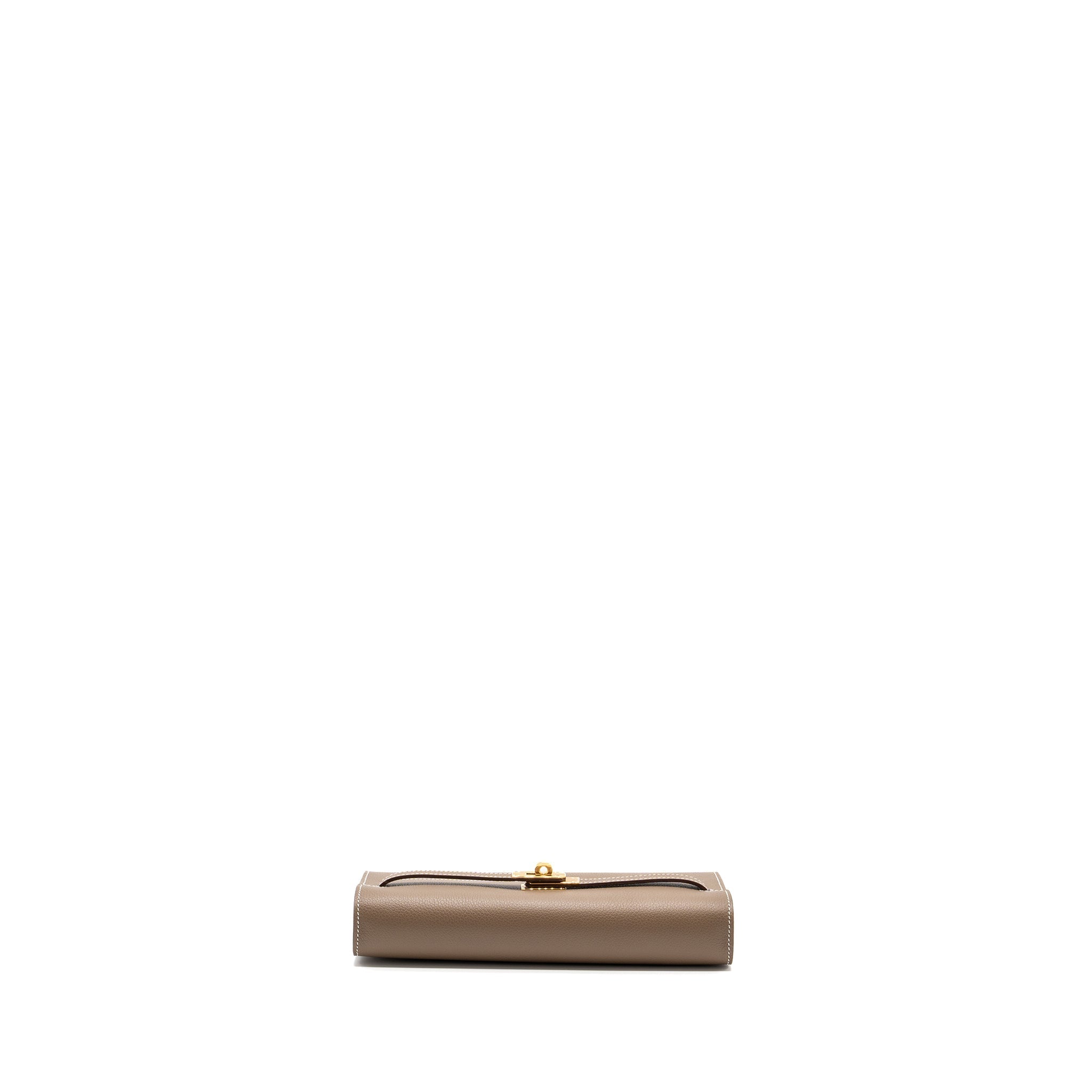 HERMES KELLY TO GO EVERCOLOR ETOUPE GHW
