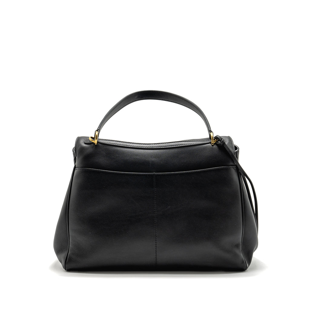 BALENCIAGA MEDIUM RODEO HANDBAG SMOOTH CALFSKIN BLACK GHW