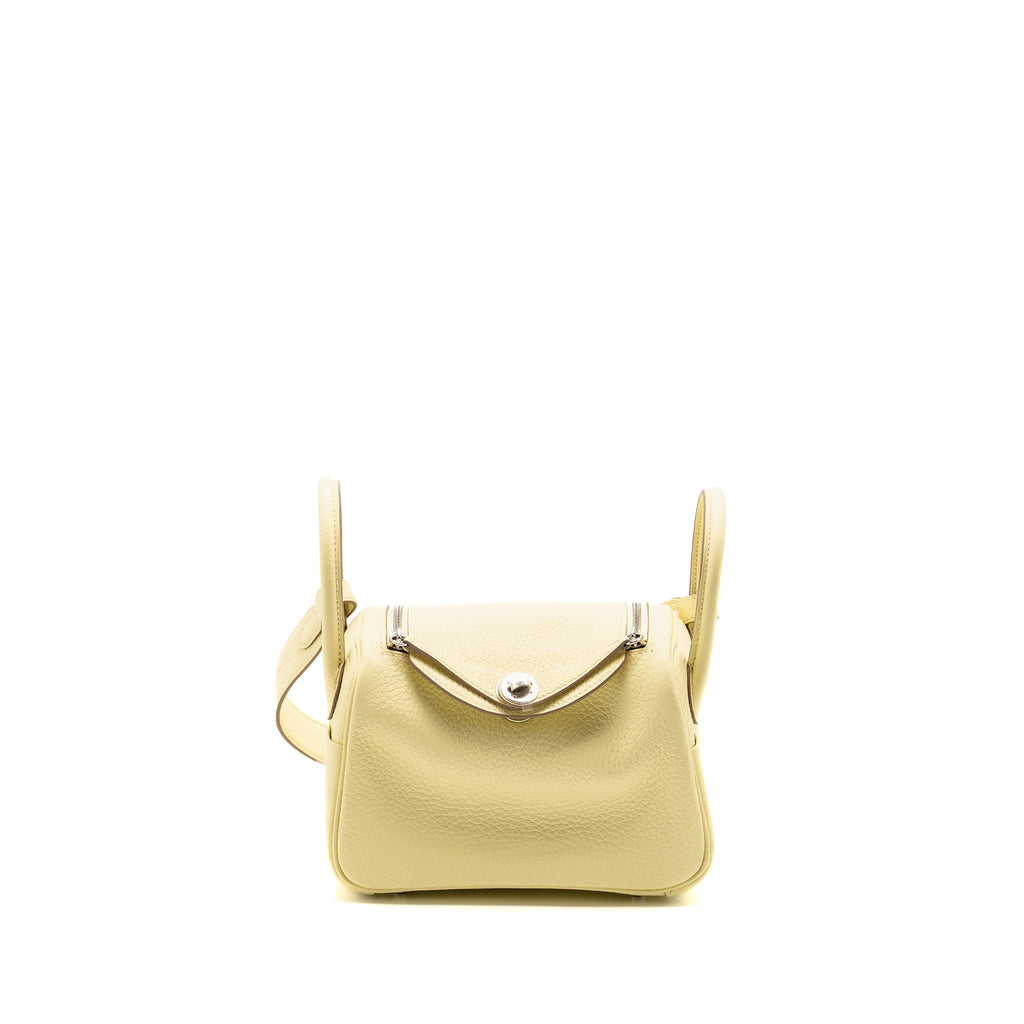 HERMES MINI LINDY II CLEMENCE JAUNE MILTON SHW