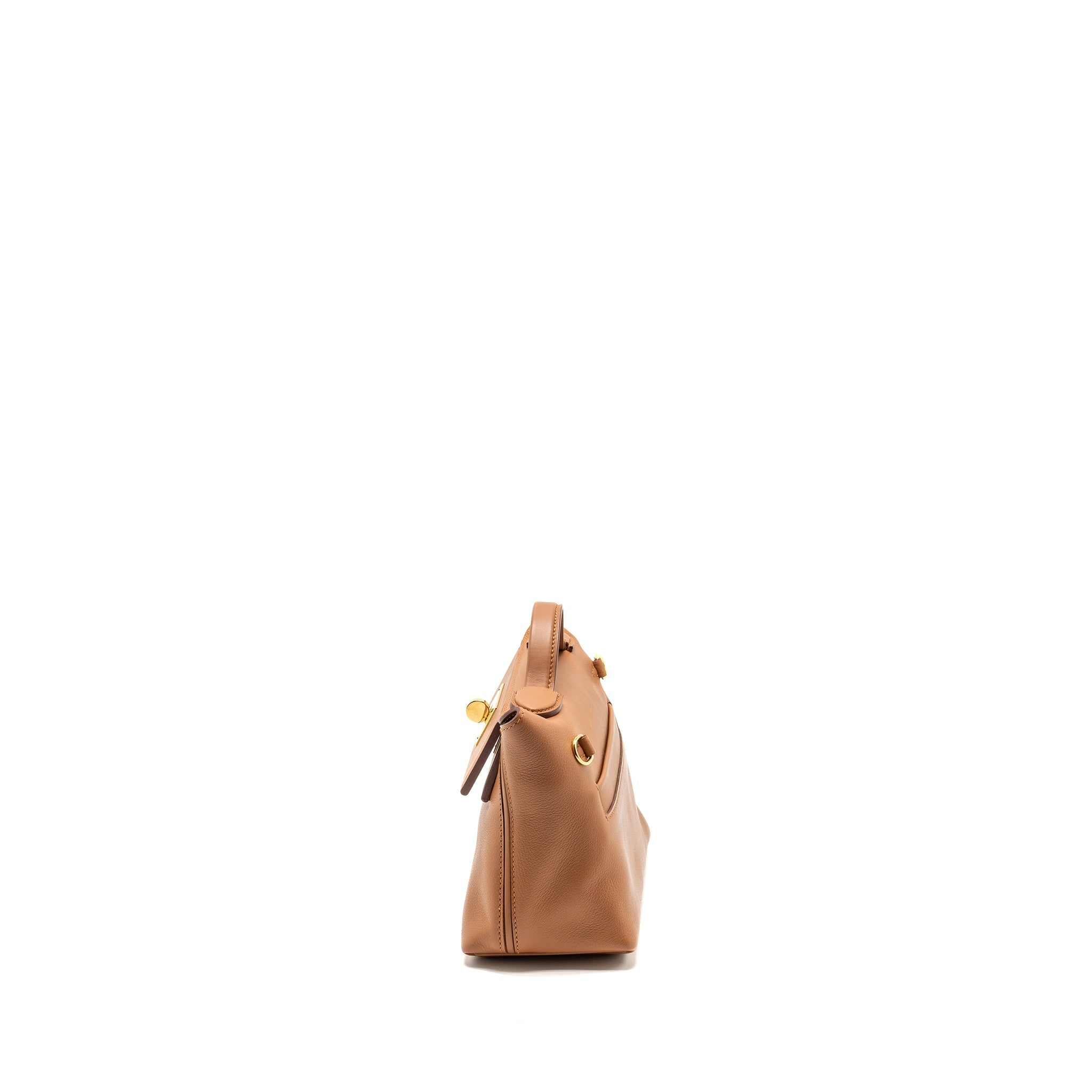 HERMES MINI 24/24 2424-21 BAG EVERCOLOR GOLD GHW