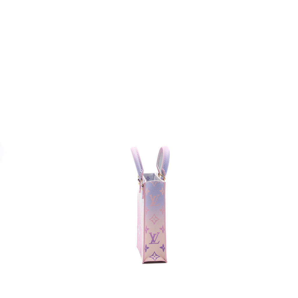 LOUIS VUITTON PETIT SAC PLAT MONOGRAM CANVAS SUNRISE PASTEL GHW (NEW VERSION)