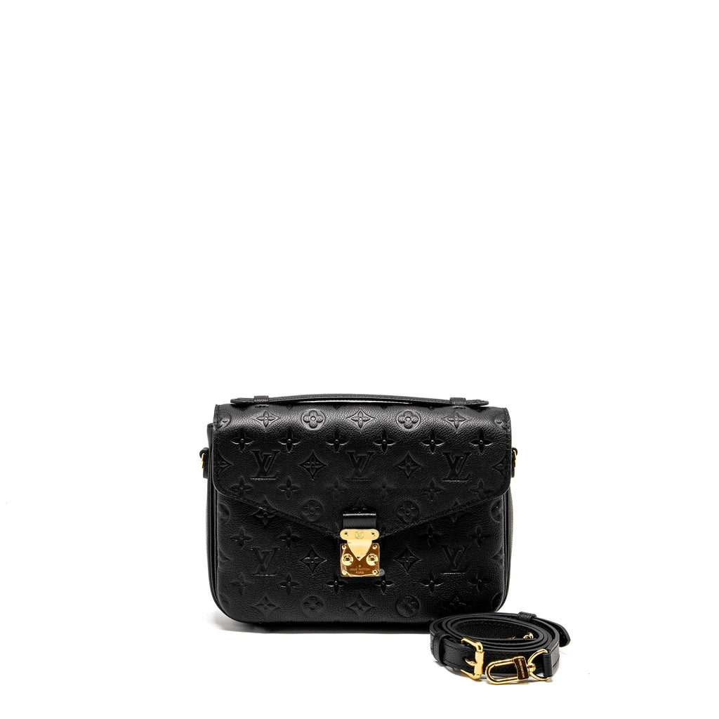 LOUIS VUITTON POCHETTE METIS MONOGRAM EMPREINTE BLACK GHW