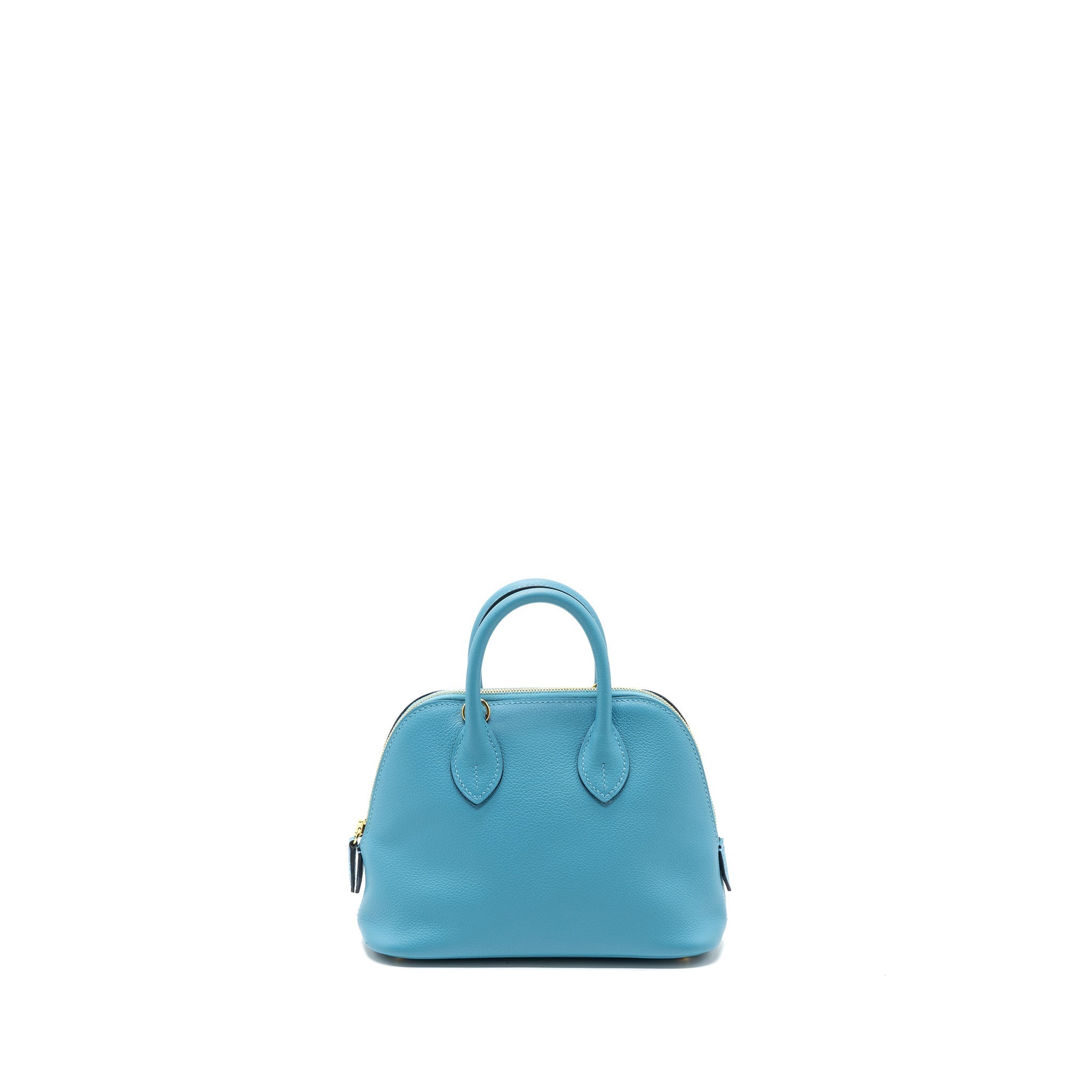 HERMES MINI BOLIDE EVERCOLOR P3 BLUE DU NORD GHW