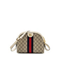 GUCCI OPHIDIA SHOULDER BAG GG SUPREME CANVAS GHW