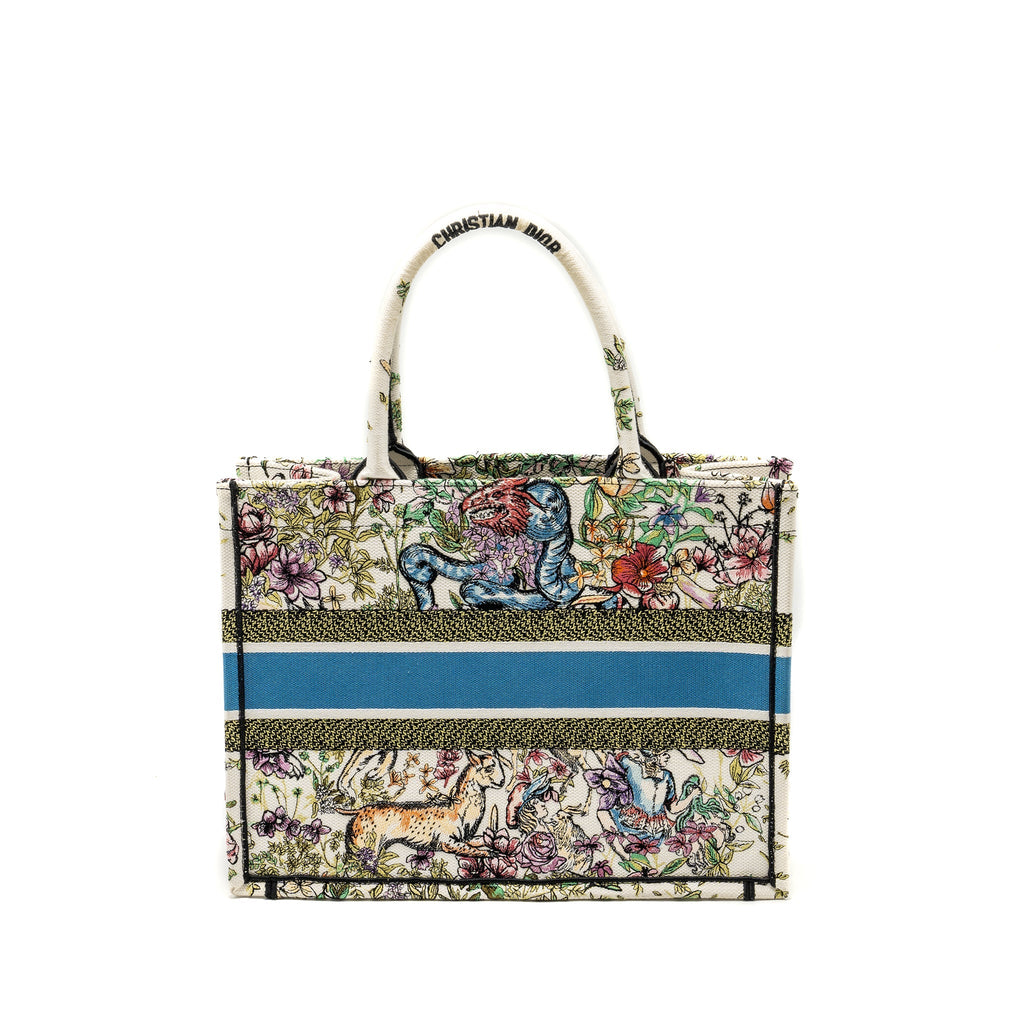 DIOR MEDIUM BOOK TOTE LIMITED CANVAS MULTICOLOUR