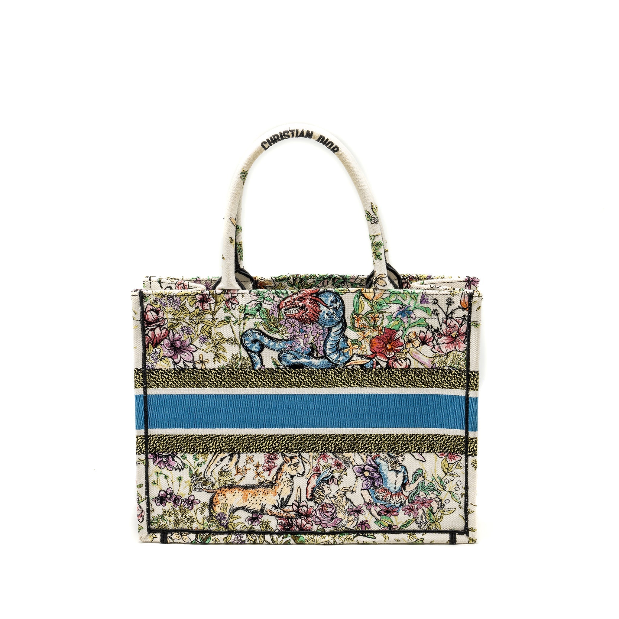 DIOR MEDIUM BOOK TOTE LIMITED CANVAS MULTICOLOUR