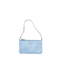 PRADA RE-NYLON ZIP SHOULDER BAG LIGHT BLUE SHW
