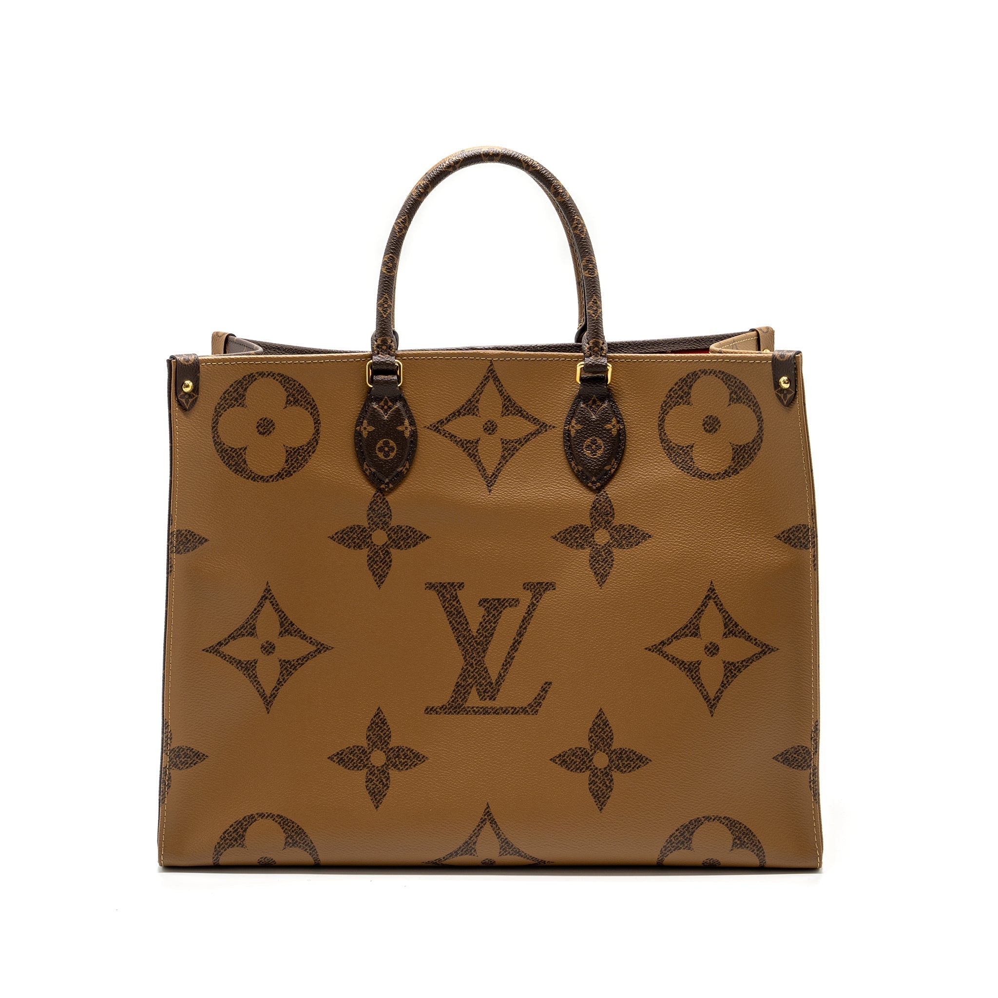 LOUIS VUITTON ONTHEGO GM MONOGRAM CANVAS / MONOGRAM REVERSE CANVAS GHW