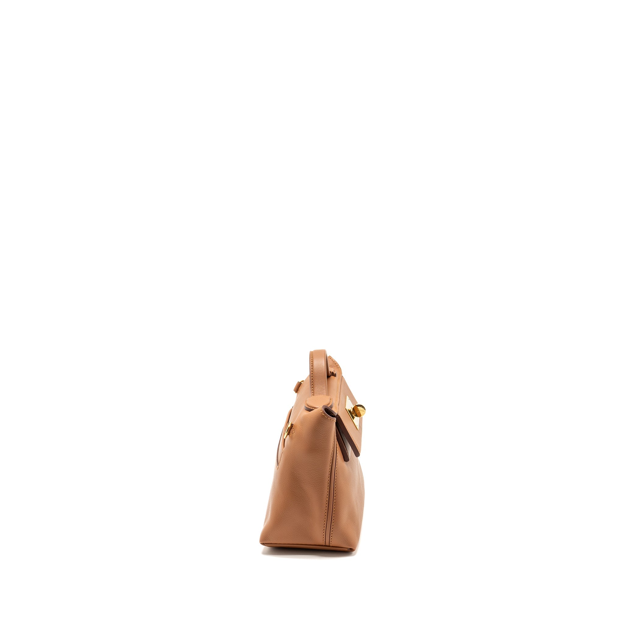 HERMES MINI 24/24 2424-21 BAG EVERCOLOR GOLD GHW