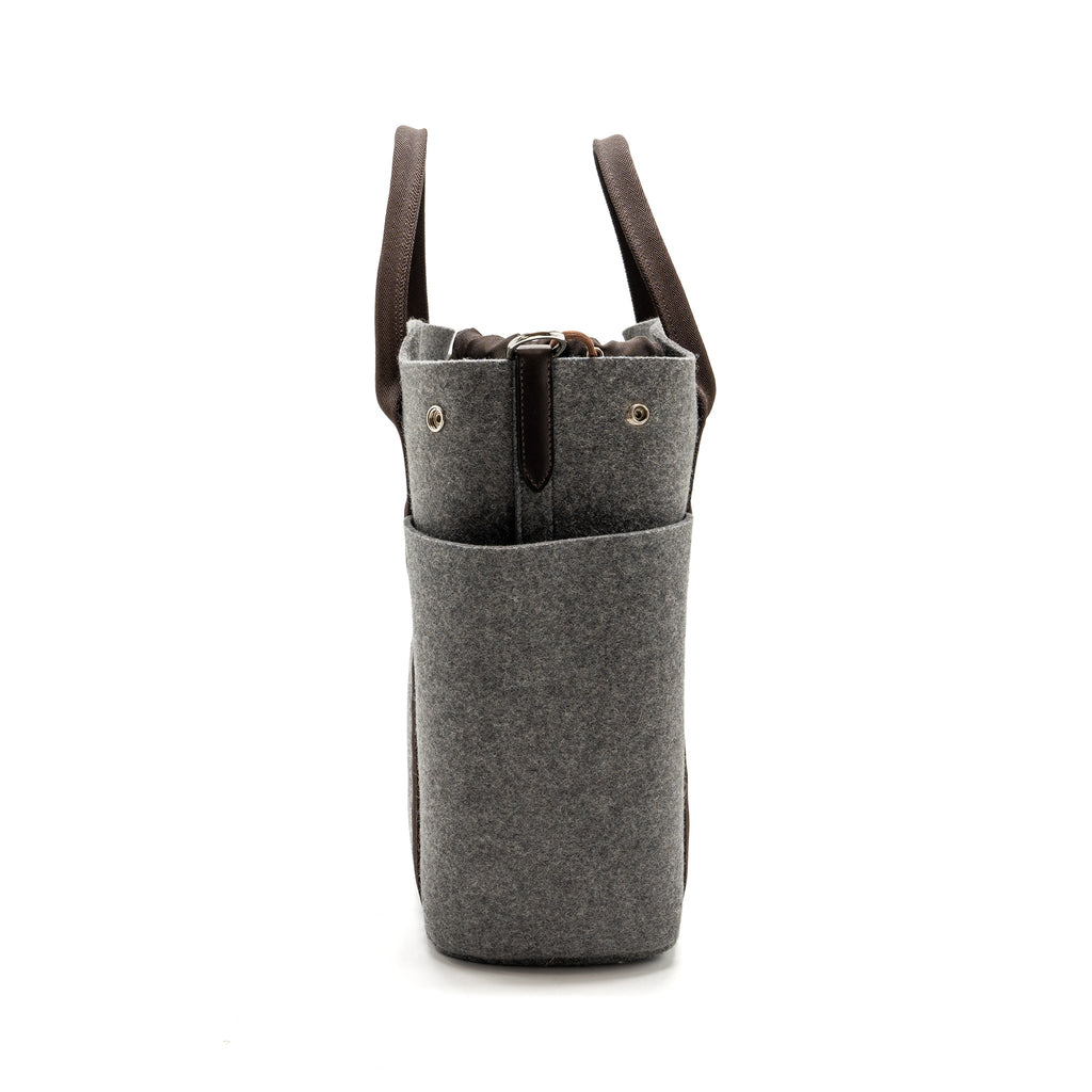 HERMES THE GROOMING BAG WOOL ACIER SHW