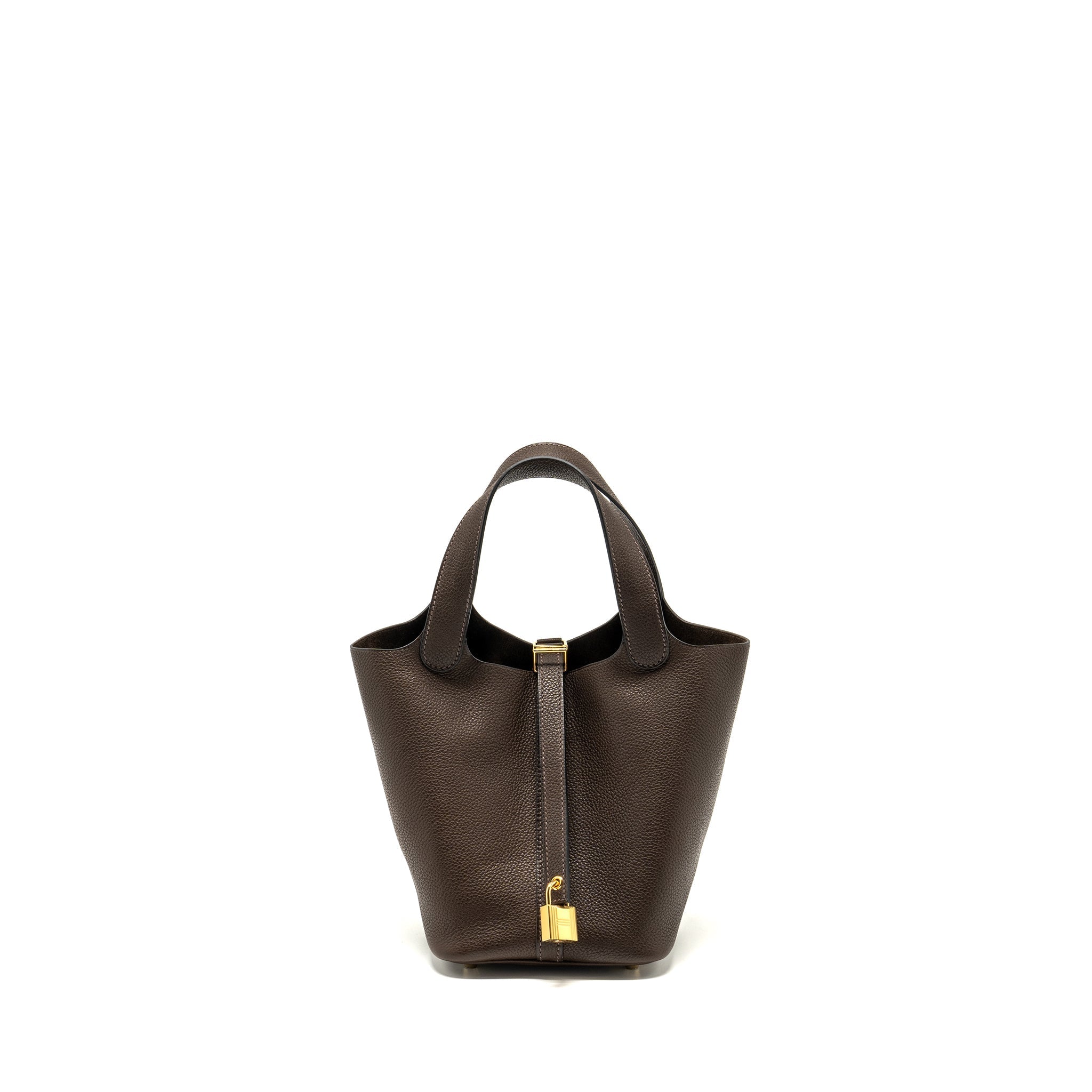 HERMES PICOTIN 18 LOCK BAG BARENIA FAUBOURG EBENE GHW